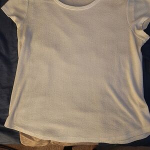 Simply Vera Vera Wang Cream Textured Blouse